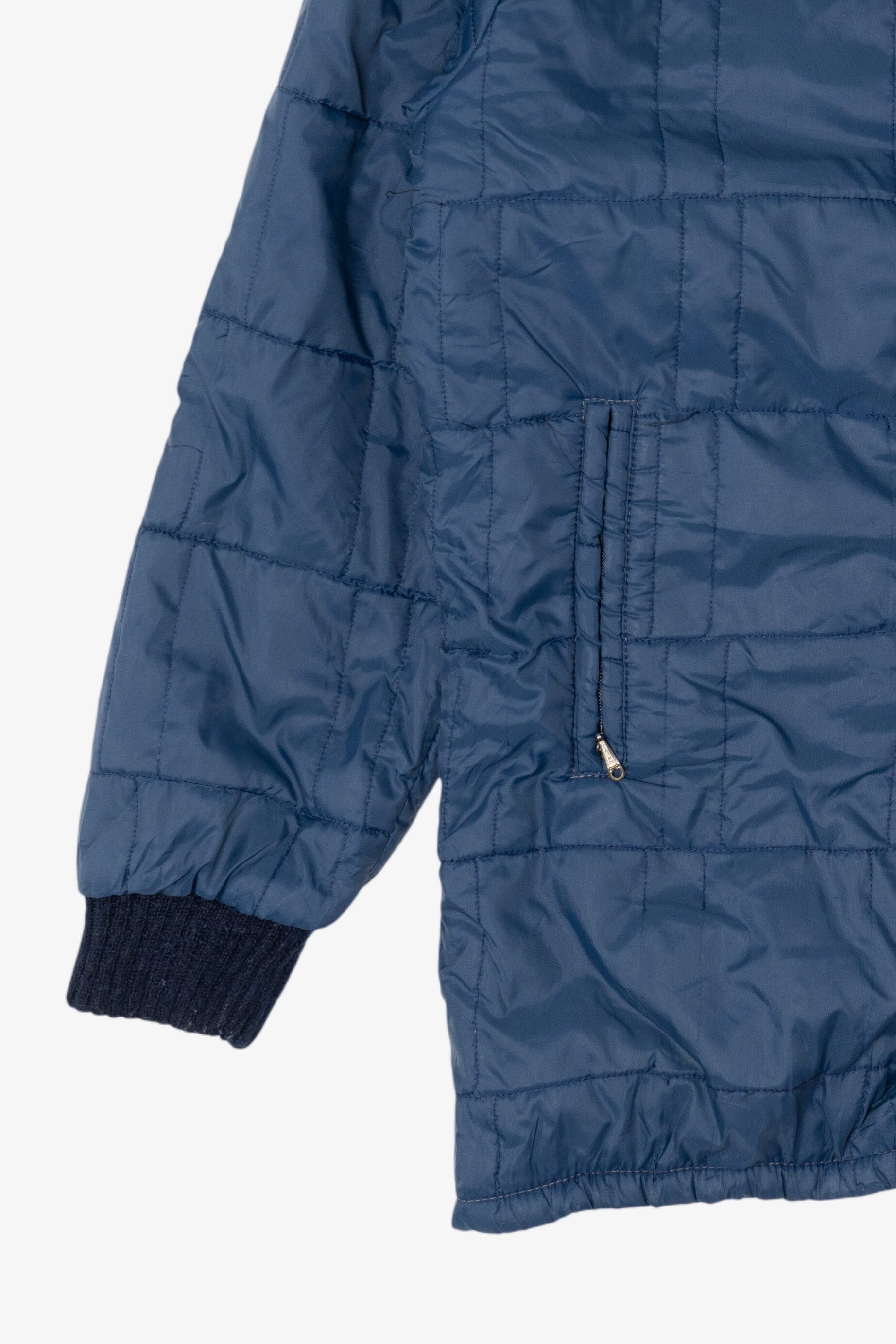 Vintage Blue Weatherguard Quilted Sherpa Lined Jacket (1970s)