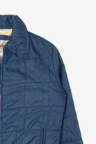 Vintage Blue Weatherguard Quilted Sherpa Lined Jacket (1970s)