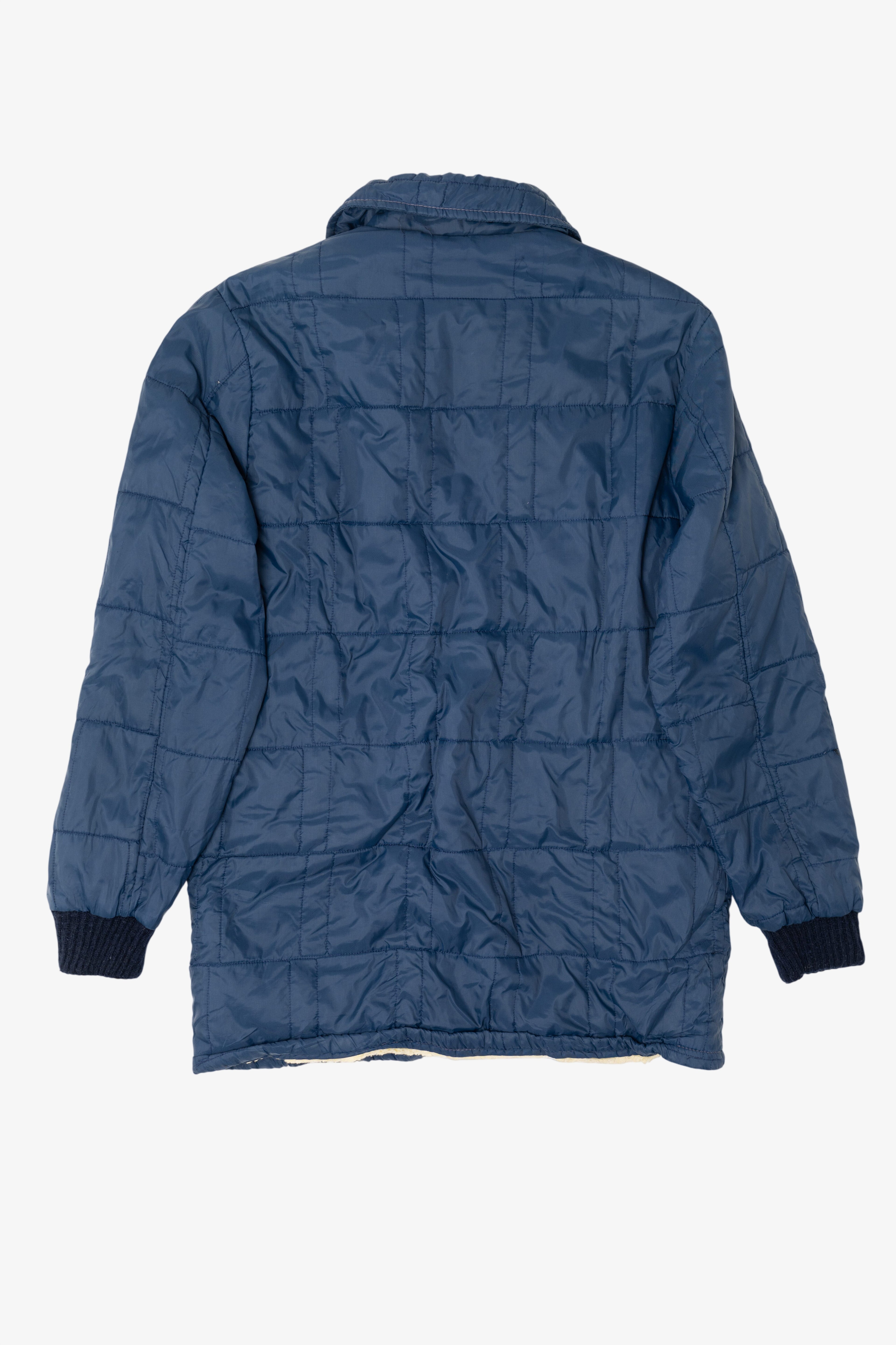 Vintage Blue Weatherguard Quilted Sherpa Lined Jacket (1970s)