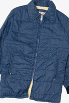 Vintage Blue Weatherguard Quilted Sherpa Lined Jacket (1970s)