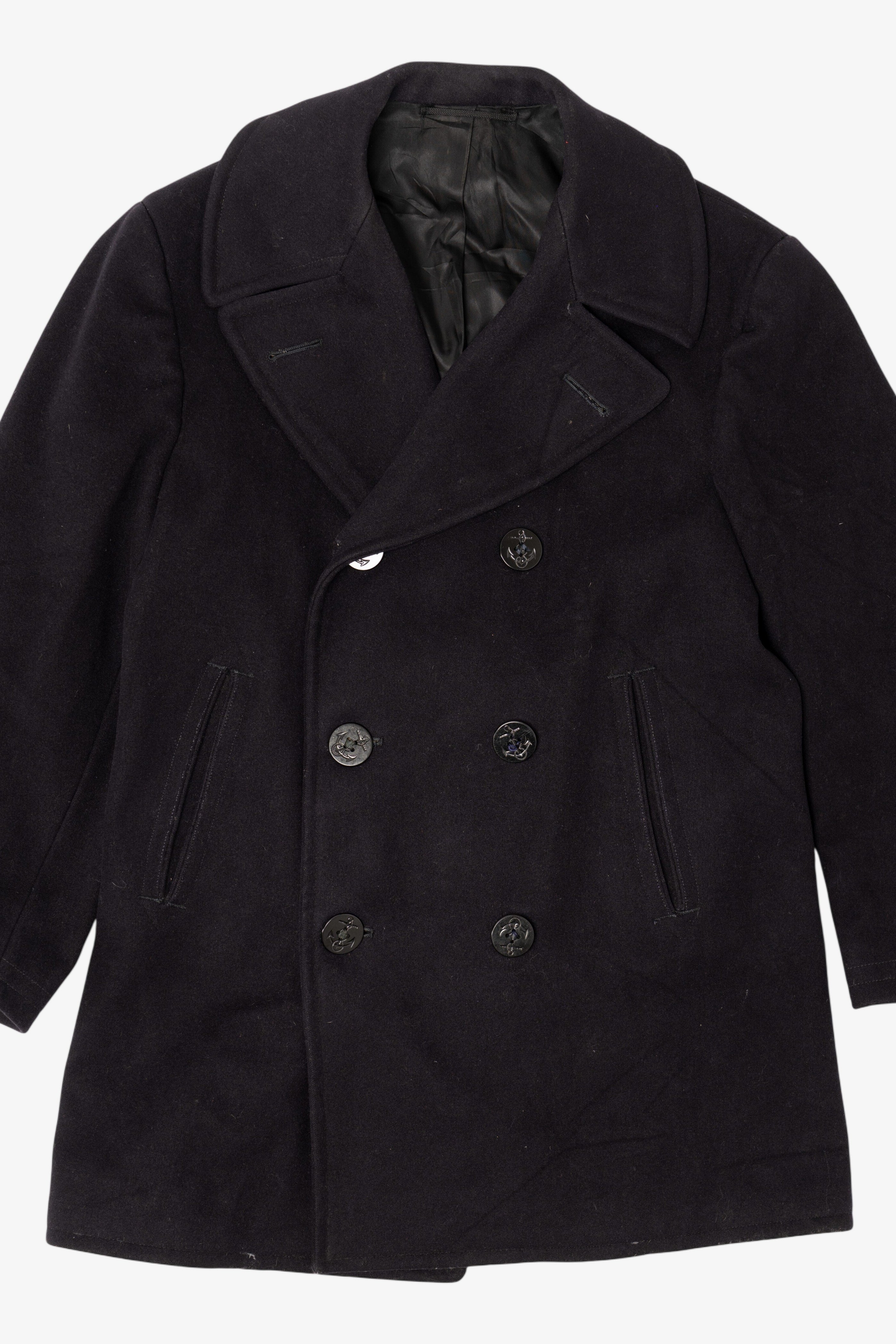 Vintage Navy Peacoat Jacket (1970s)
