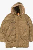 Vintage Olive Put-On Shop Sears Winter Parka (1970s)