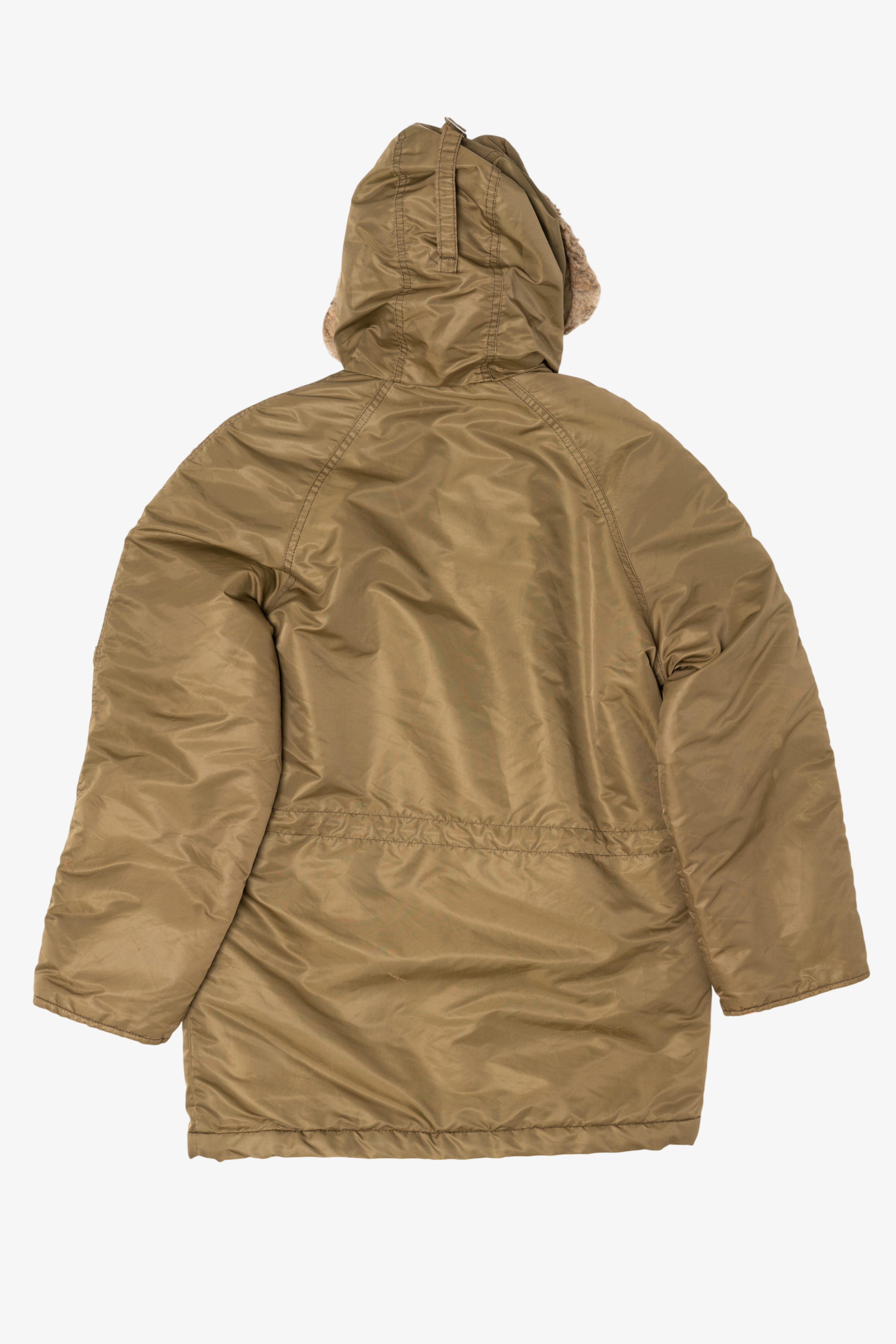 Vintage Olive Put-On Shop Sears Winter Parka (1970s)