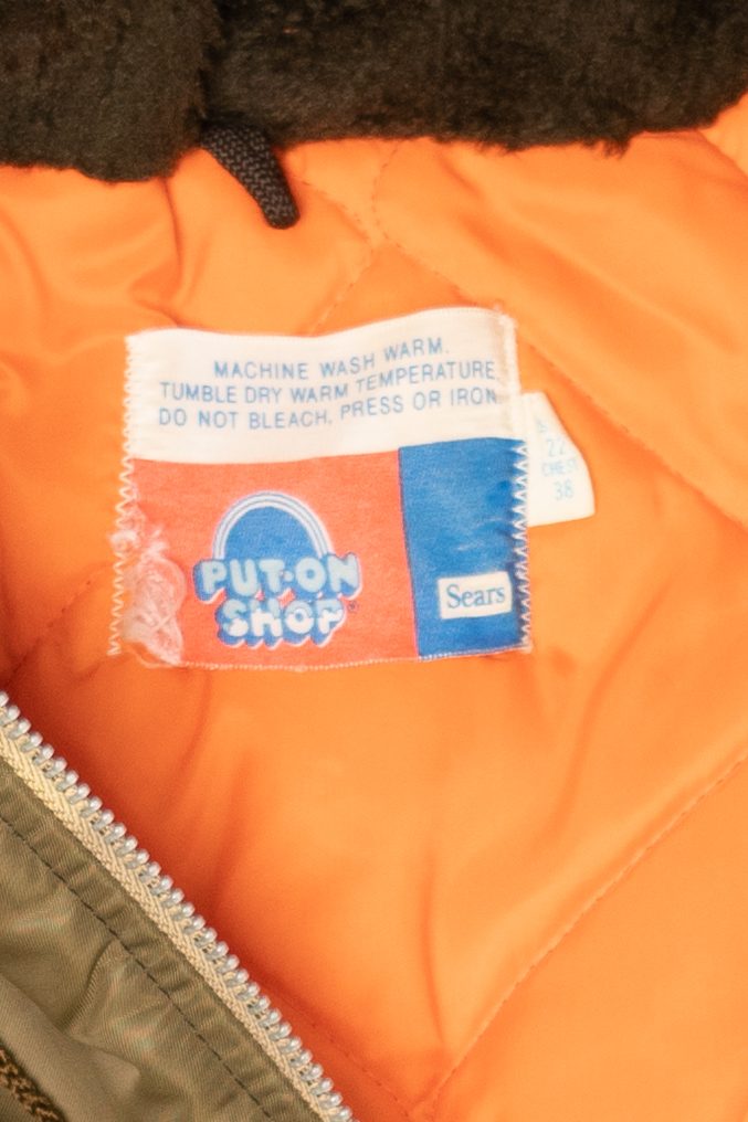 Vintage Olive Put-On Shop Sears Winter Parka (1970s)