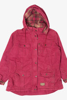 Vintage Raspberry Schmidt Plaid Lined Utility Jacket (2000s)