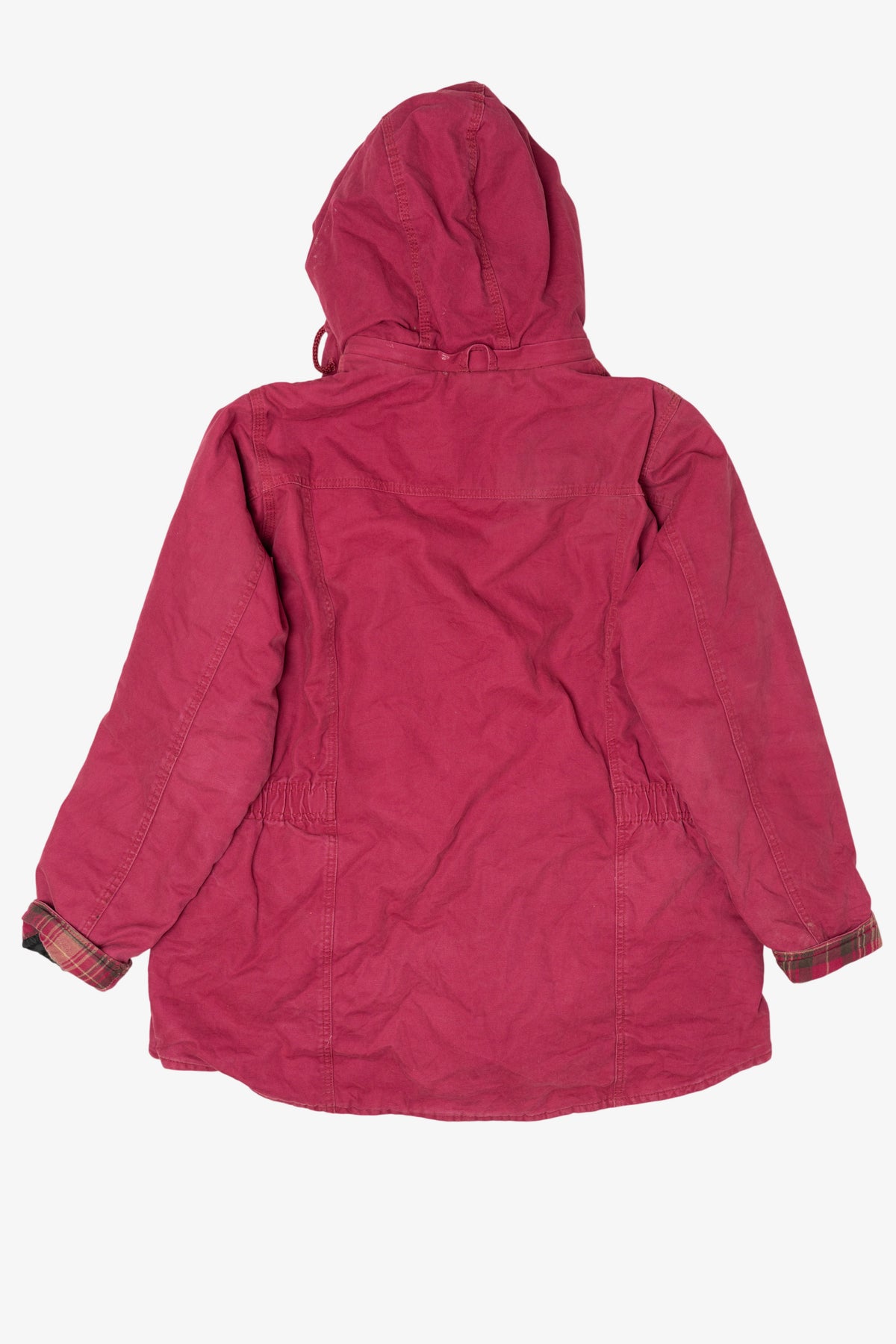 Vintage Raspberry Schmidt Plaid Lined Utility Jacket (2000s)