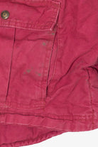 Vintage Raspberry Schmidt Plaid Lined Utility Jacket (2000s)