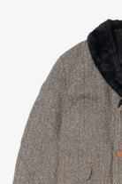 Vintage Gray Cal Craft Faux Fur Trimmed Winter Coat (1980s)