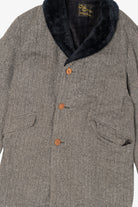Vintage Gray Cal Craft Faux Fur Trimmed Winter Coat (1980s)