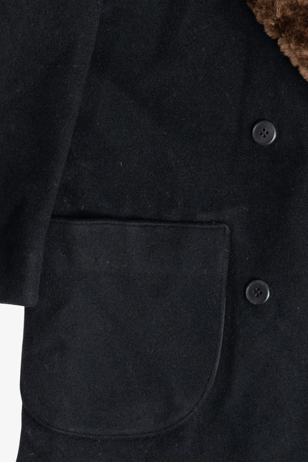 Vintage Harve Benard Double Breasted Long Wool Coat (2000s)