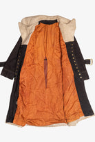 Vintage Penny Lane Shearling Trim Wool Coat (1970s)