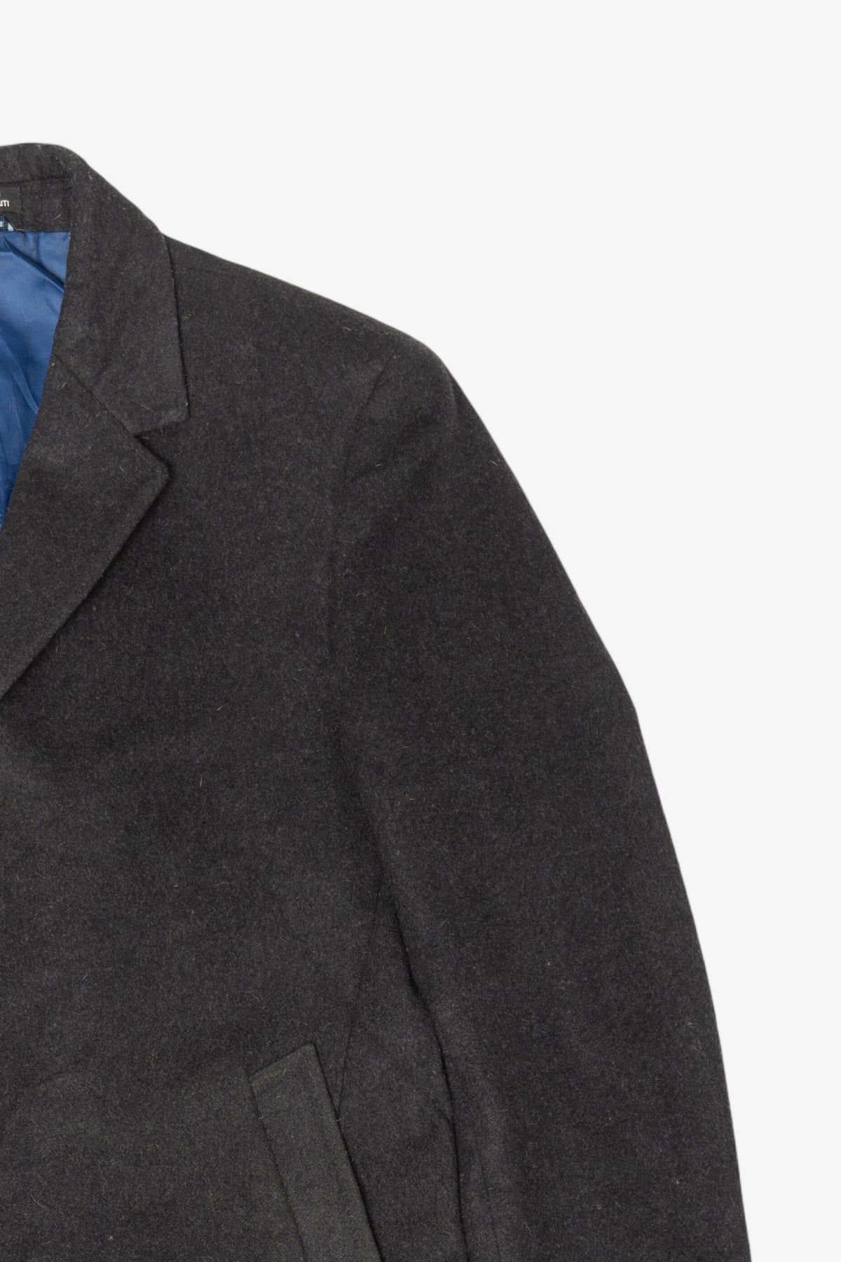 Vintage Dark Gray Single Breasted Overcoat (1990s)