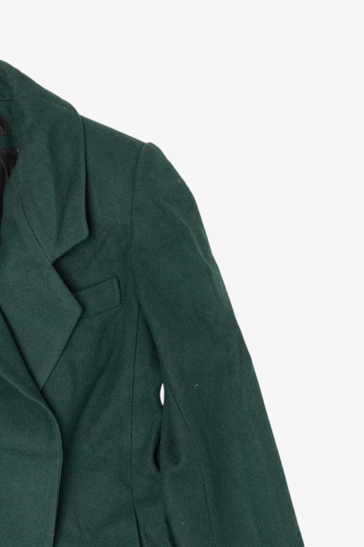 Vintage Dark Green Dony Brook Long Overcoat (1990s)