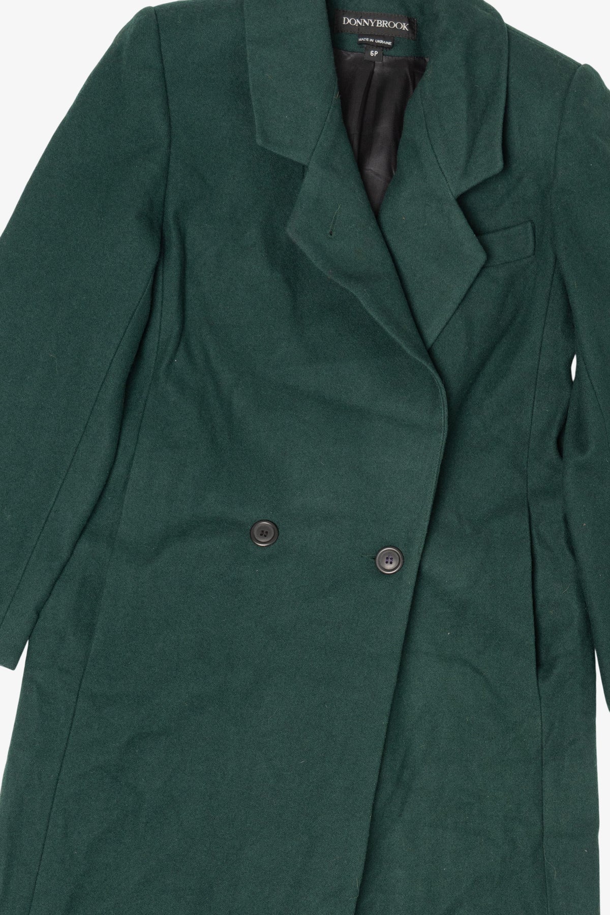 Vintage Dark Green Dony Brook Long Overcoat (1990s)