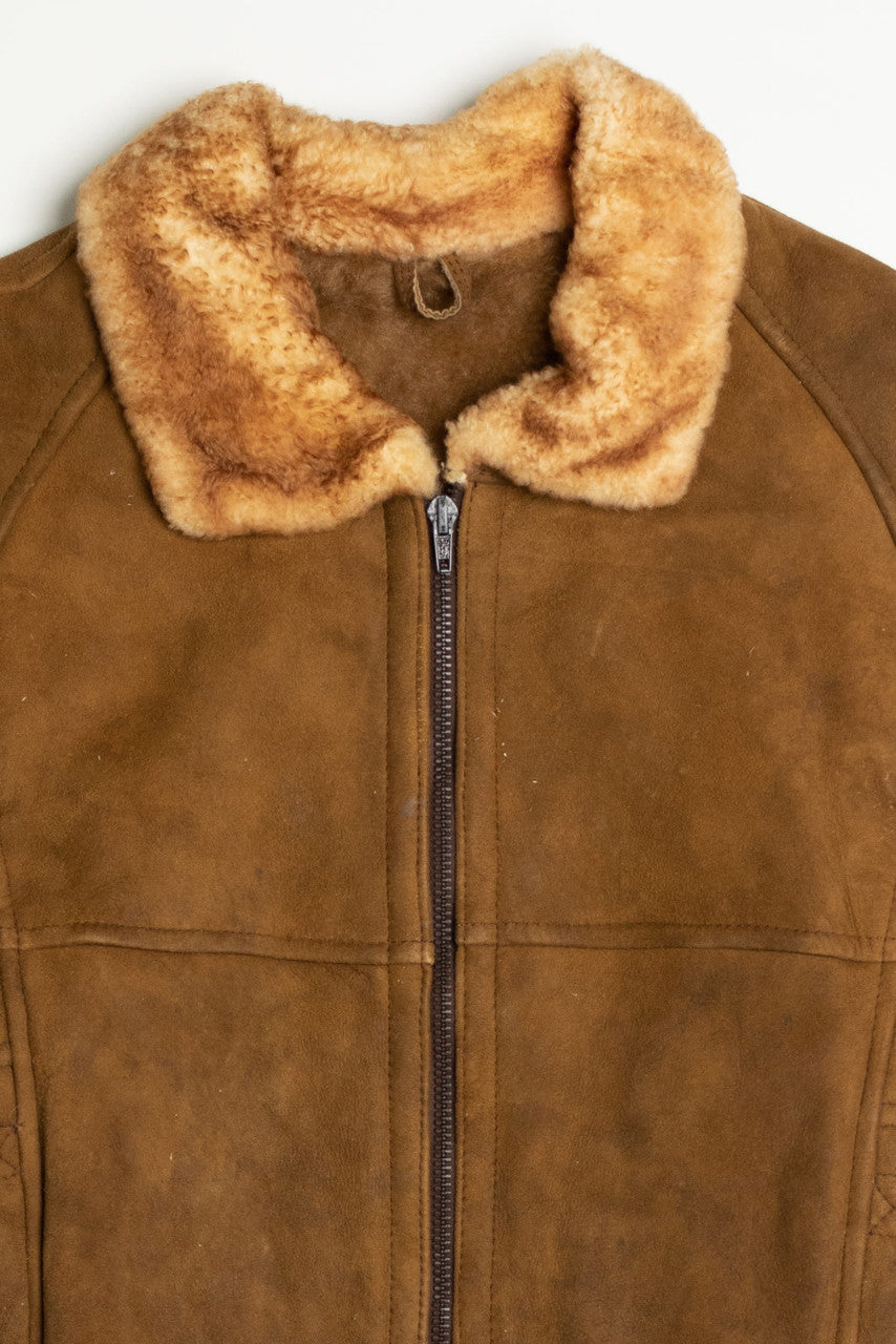 Vintage Favor Winter Leather Coat