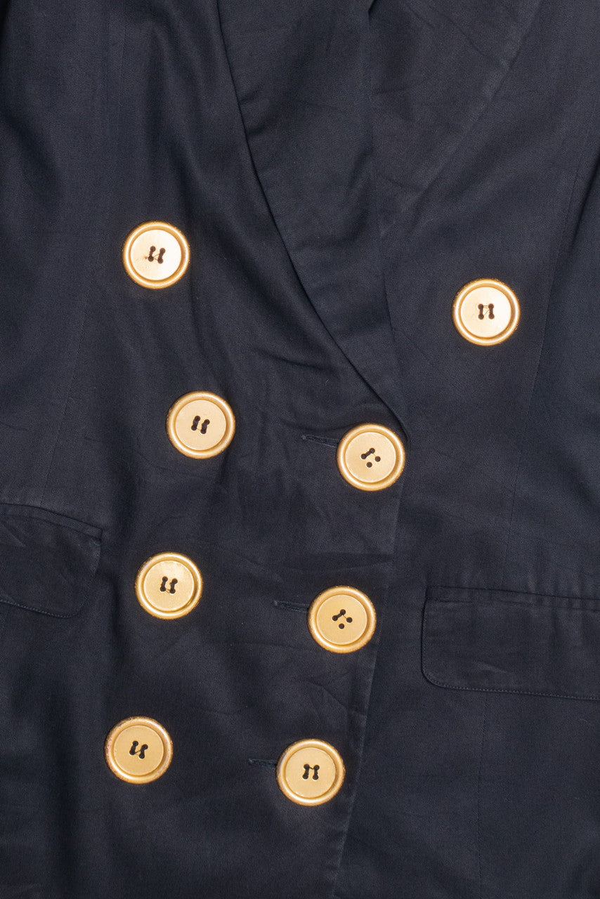 Black and Gold Trench Coat