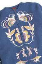 Blue Floral Coat 445