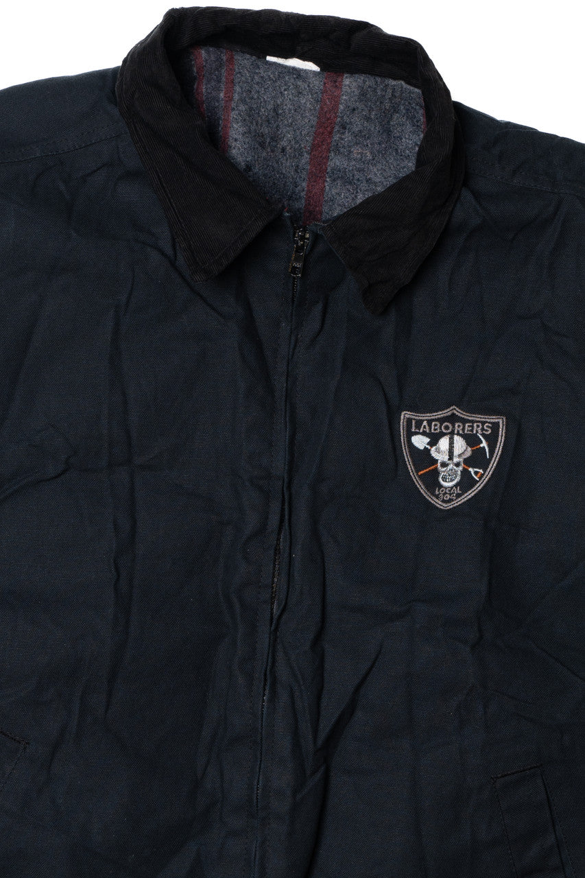 Blanket Lined "Laborers Local 304" Patch Winter Coat
