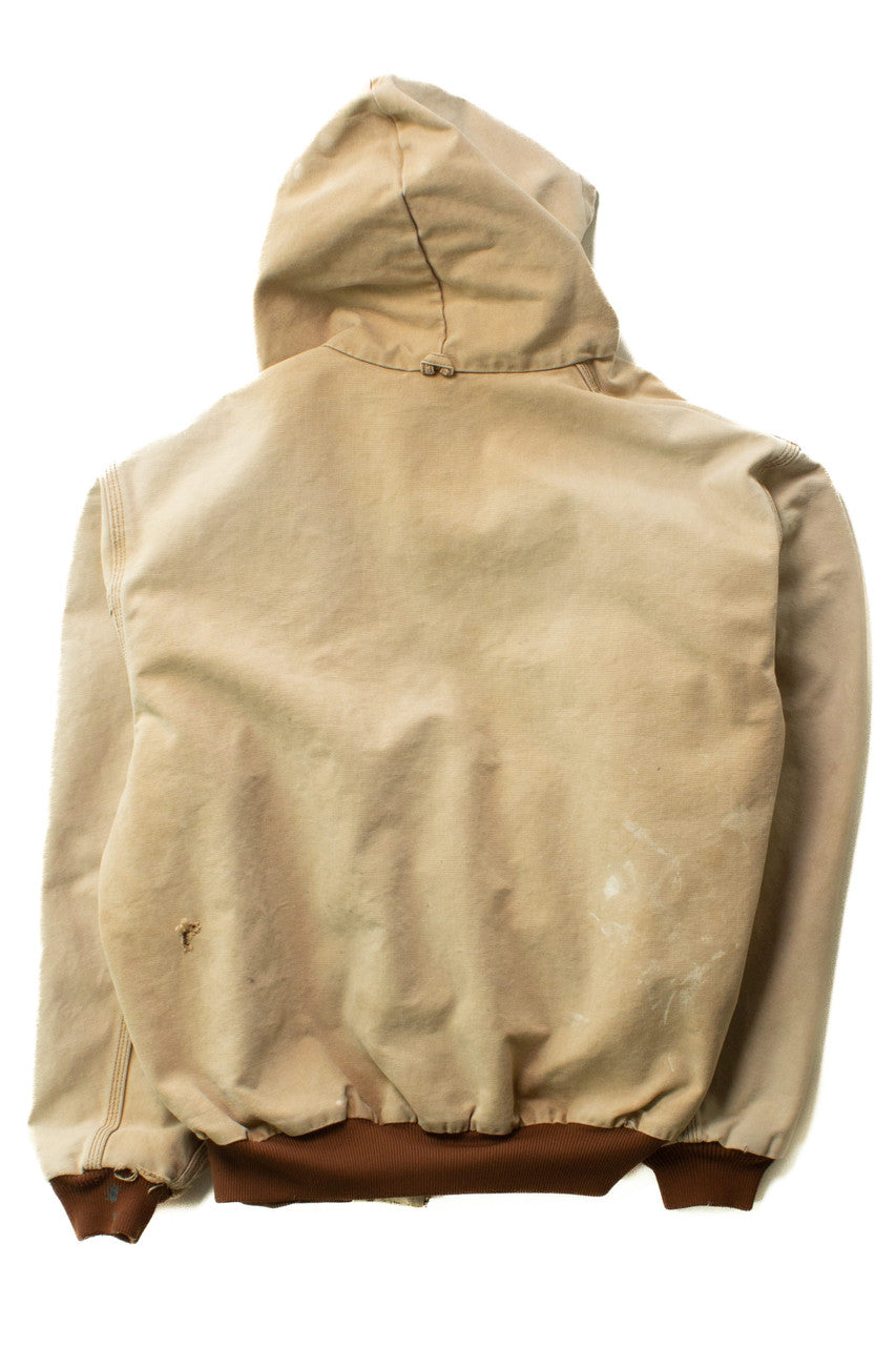 Tan Carhartt Hooded Jacket JR106 (1990s) – Ragstock