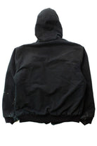 Vintage Distressed Black Hooded Carhartt Jacket (1990s)