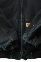 Vintage Distressed Black Hooded Carhartt Jacket (1990s)
