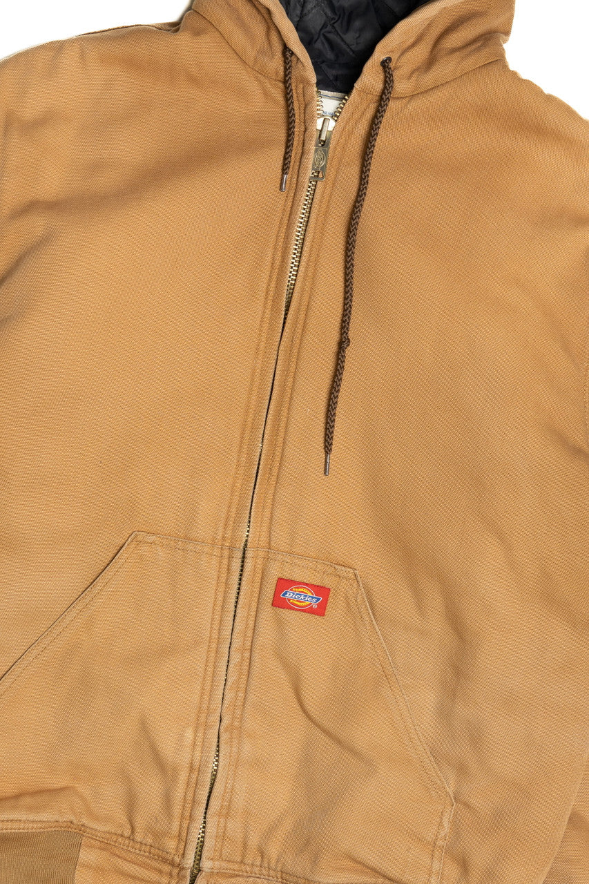 Dickies Duck Canvas Quilt-Lined Insulated Hooded Zip-Up Winter Coat 537