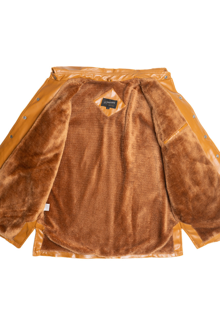 Vintage JC Penney Faux Fur Lined Winter Coat (1980s)