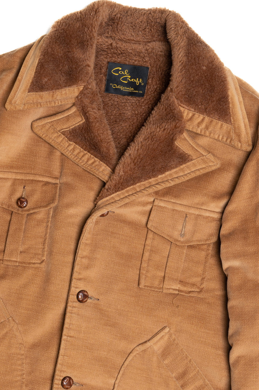 Vintage Cal Craft Faux Sherling Lined Winter Coat (1980s) 540