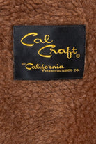 Vintage Cal Craft Faux Sherling Lined Winter Coat (1980s) 540