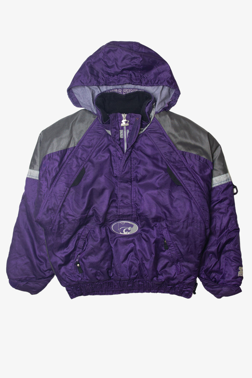 Kansas State Purple Half-Zip Starter Winter Coat 544