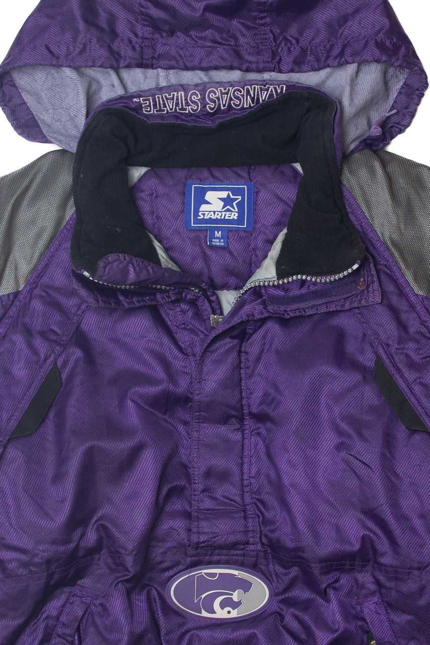 Kansas State Purple Half-Zip Starter Winter Coat 544
