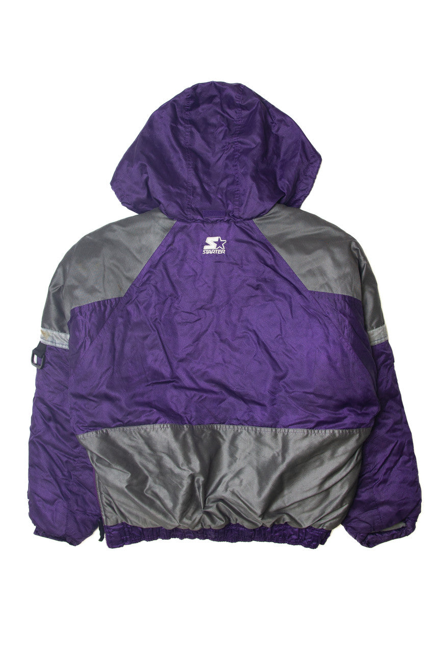Kansas State Purple Half-Zip Starter Winter Coat 544