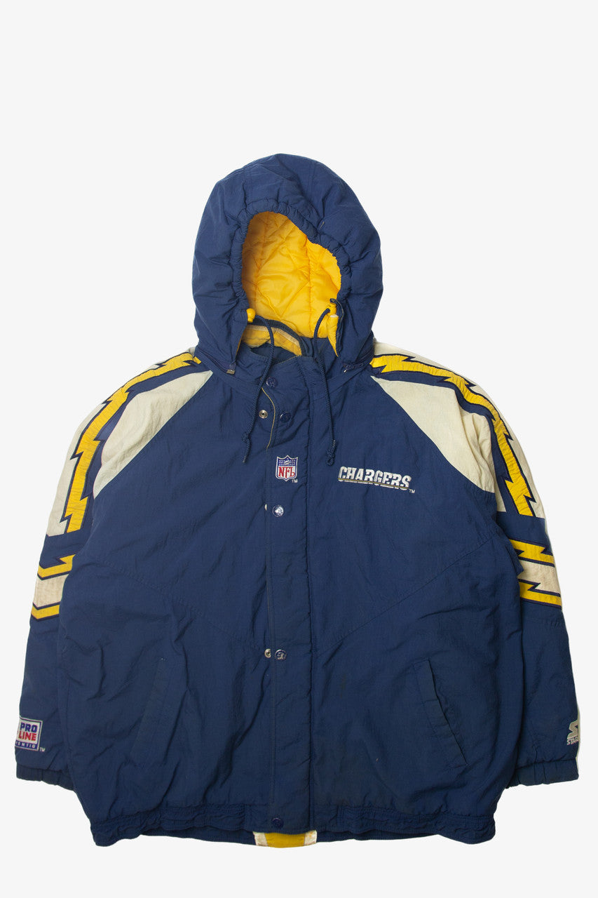 Vintage Los Angeles Chargers NFL Proline Winter Coat (1990s)