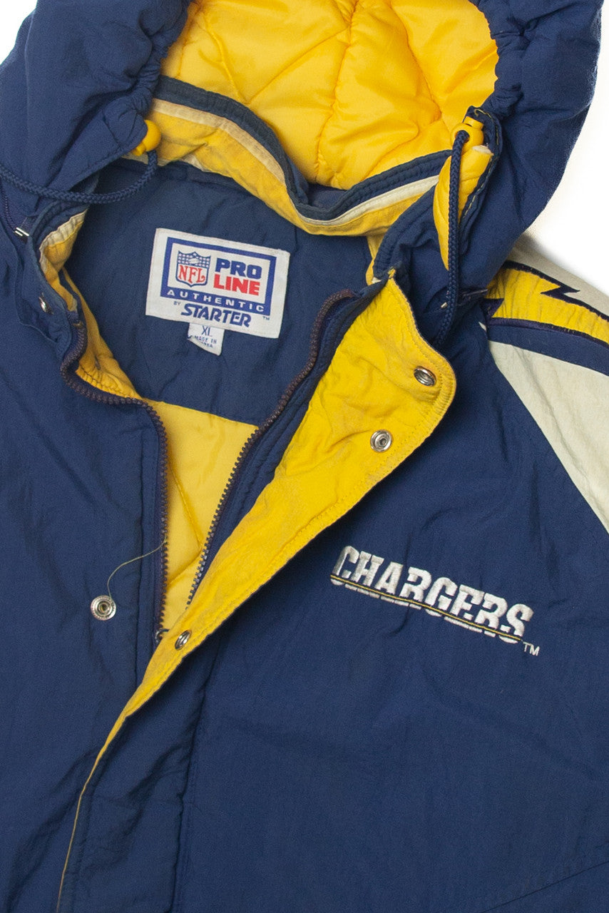 Vintage Los Angeles Chargers NFL Proline Winter Coat (1990s)