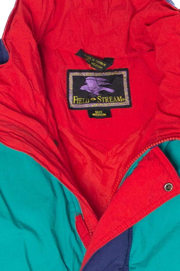 Vintage Field & Stream Block Color Winter Coat (1990s)