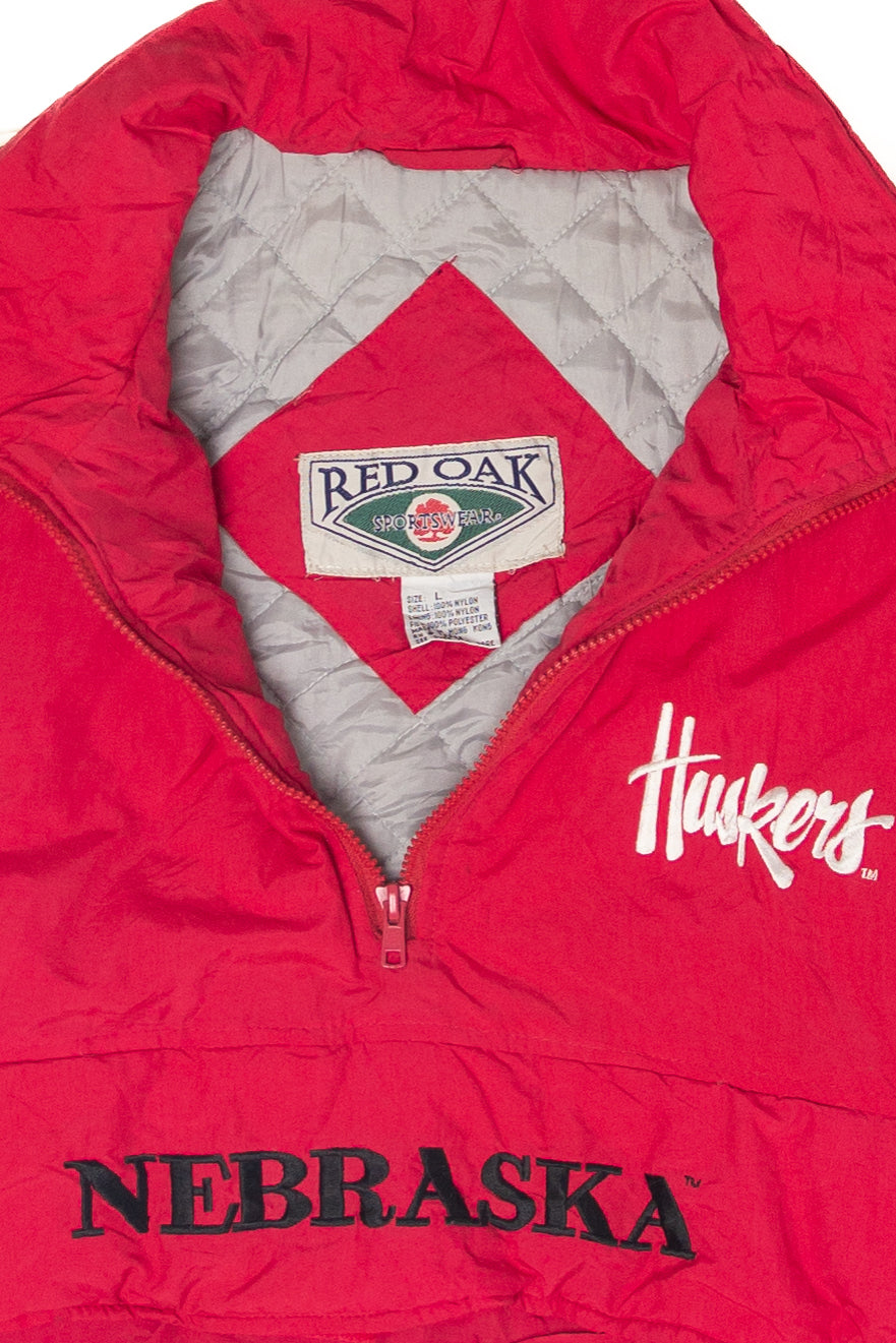 Vintage Nebraska Huskers Red Oak Sportswear Winter Coat (1990s)