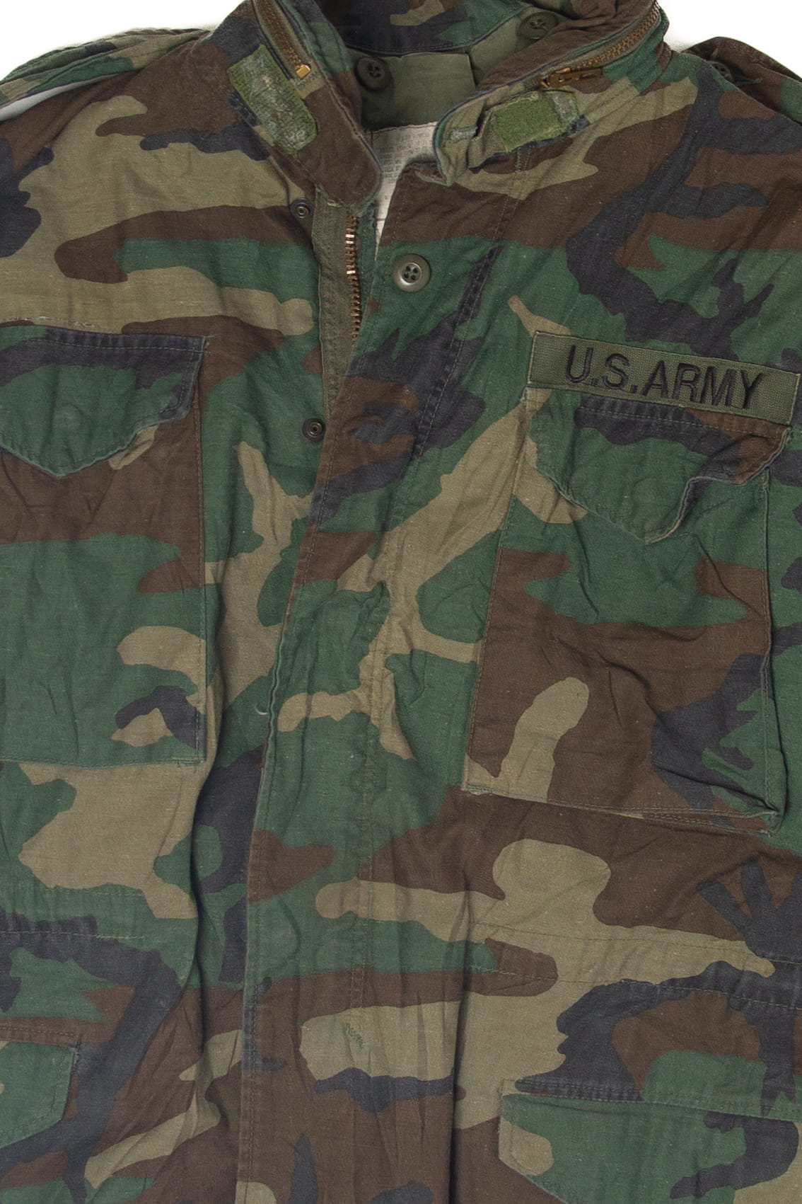 Vintage Us Army Surplus Woodland Camo Jacket (1990s)
