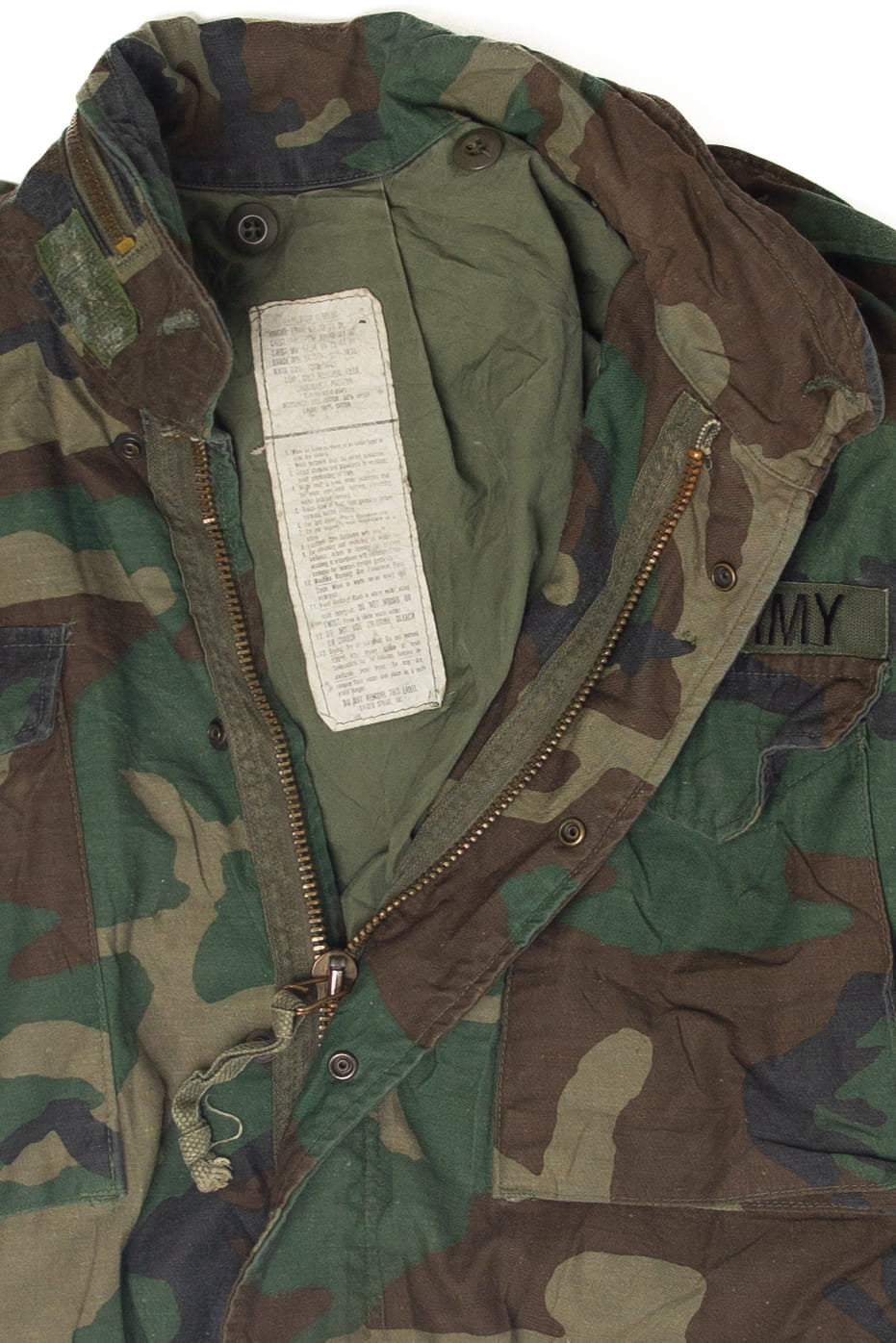 Vintage Us Army Surplus Woodland Camo Jacket (1990s)