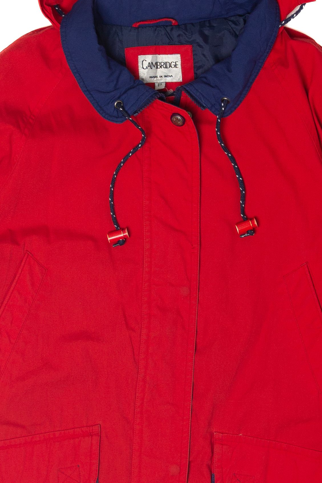 Vintage Cambridge Red Winter Coat (1990s)