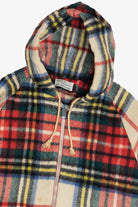 Vintage Plaid Wool Winter Coat (1980s)