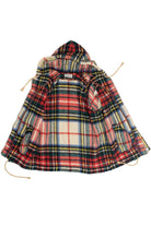 Vintage Plaid Wool Winter Coat (1980s)