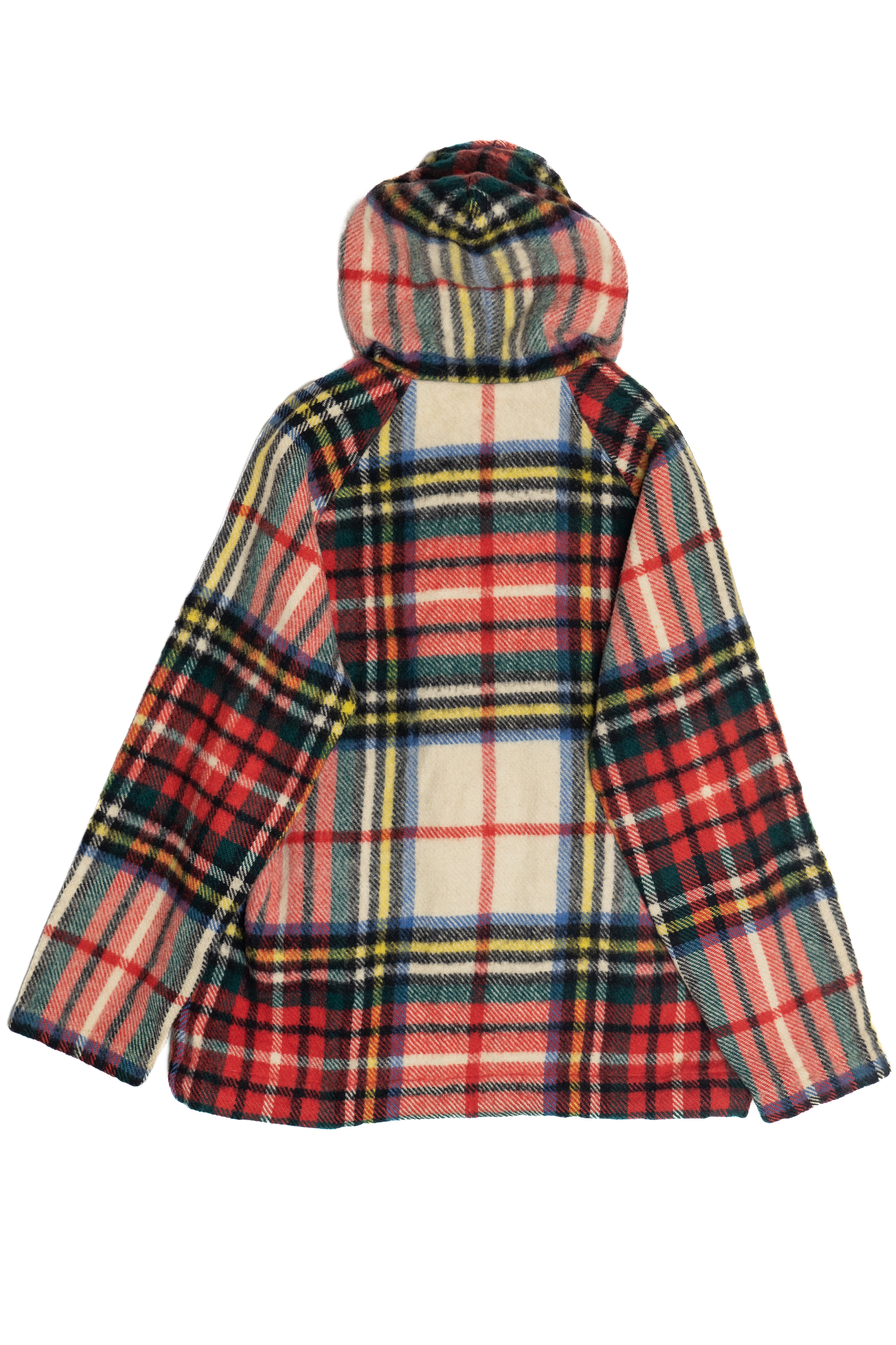 Vintage Plaid Wool Winter Coat (1980s)