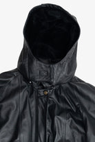Gowin Hooded Leather Coat With Lining (2010s)