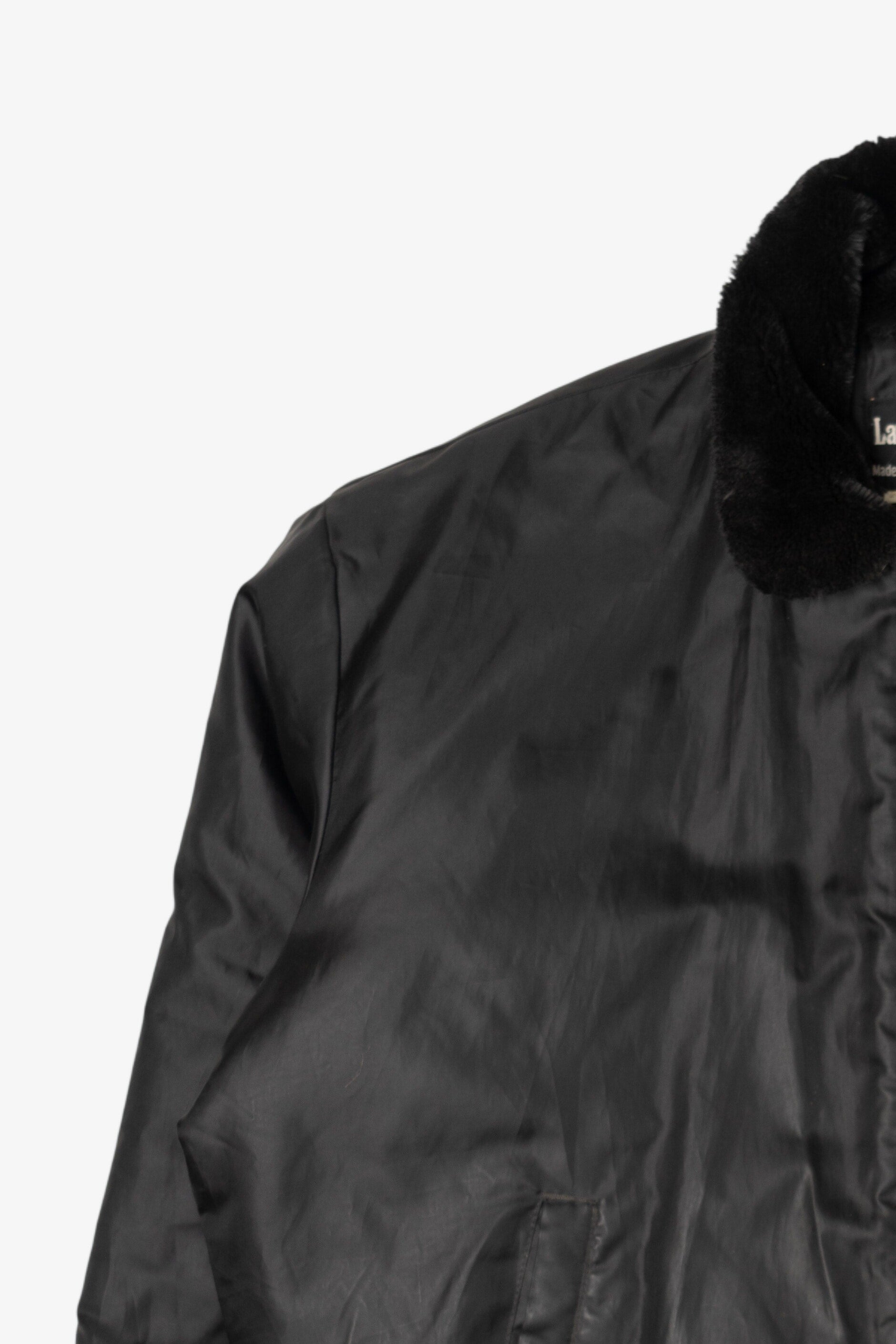 Vintage Black Law Pro Winter Coat (1990s)