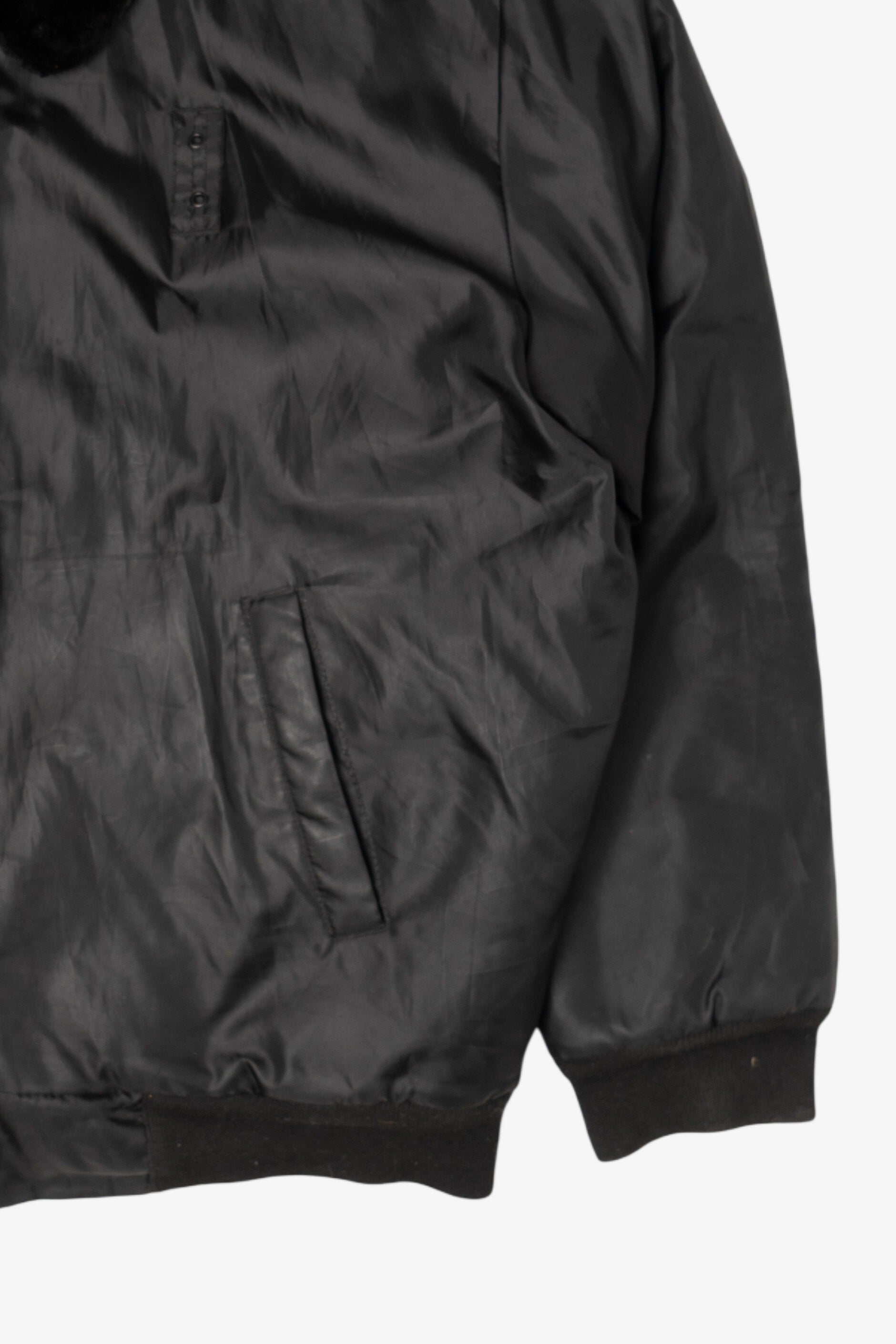 Vintage Black Law Pro Winter Coat (1990s)