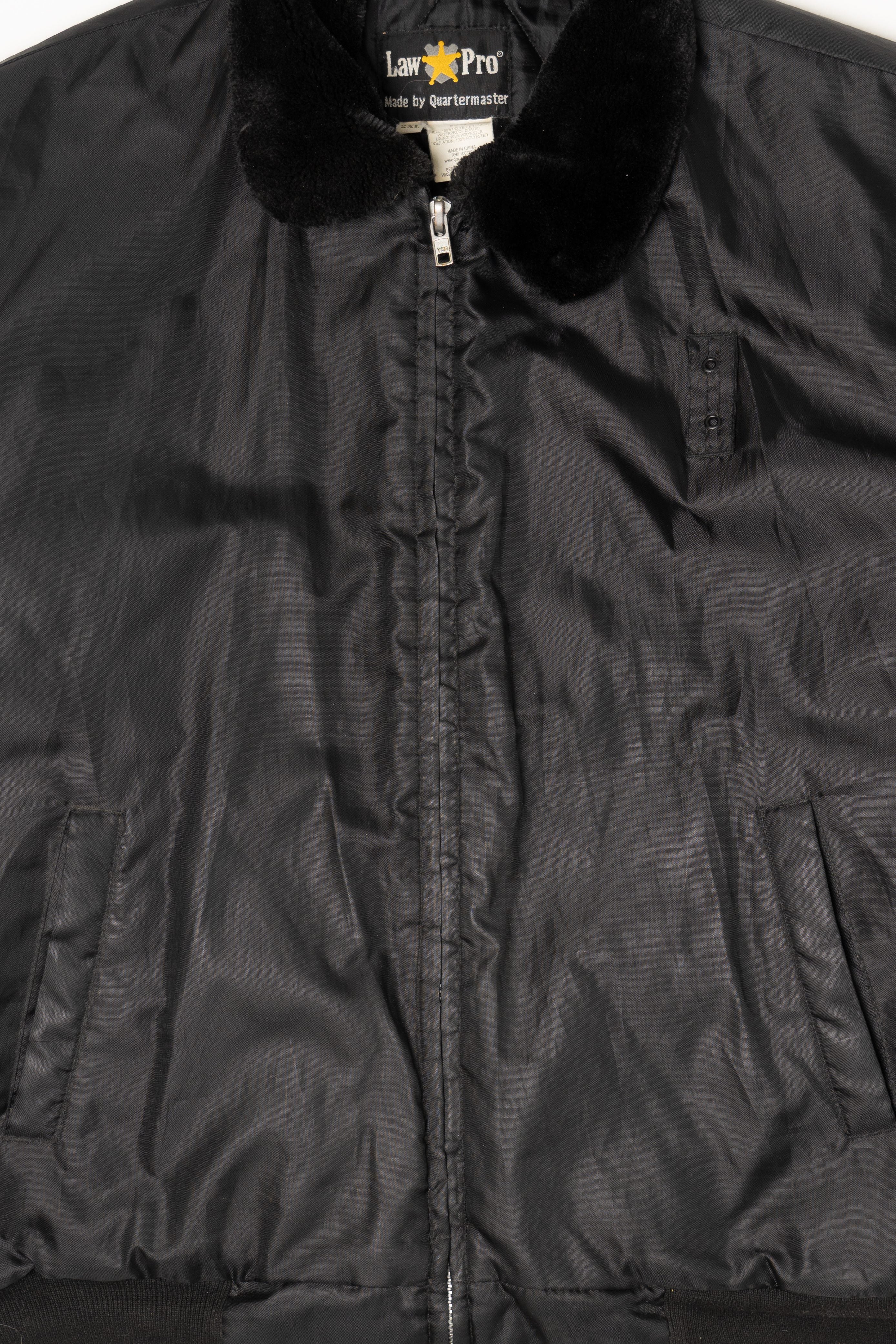 Vintage Black Law Pro Winter Coat (1990s)