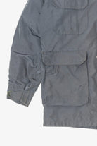 Vintage Gray Woolrich Plaid Flannel Lined Coat (1980s)
