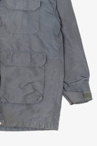 Vintage Gray Woolrich Plaid Flannel Lined Coat (1980s)