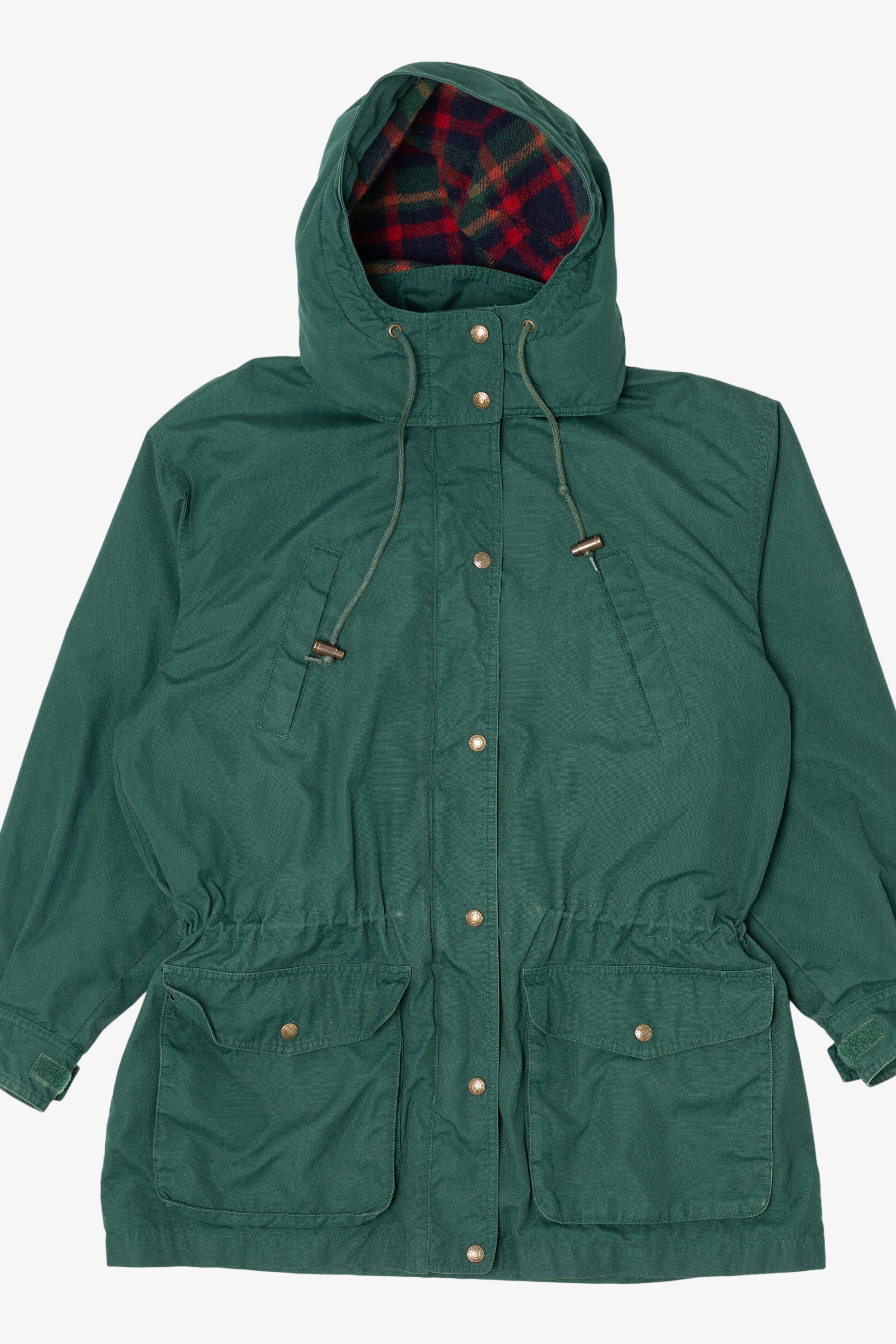 メンズ 80-90s Eddie Bauer Nylon JKT BLK×Emerald