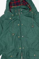 Vintage Green Eddie Bauer Blanket Lined Coat (1990s)